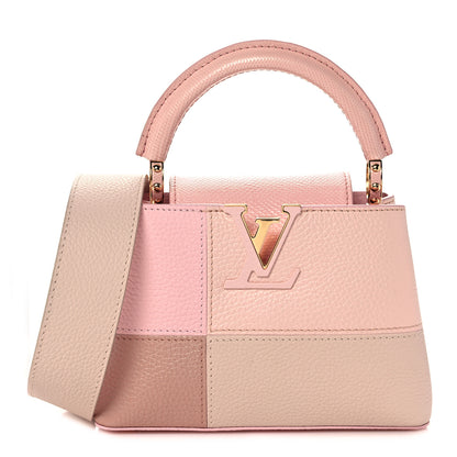 Louis Vuitton Taurillon Karung Patchwork Mini Capucines Pink 1 of 10