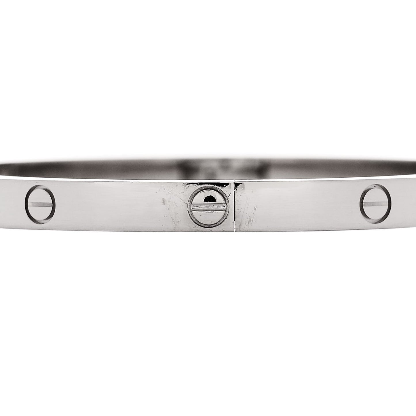 18K White Gold Small LOVE Bracelet 15