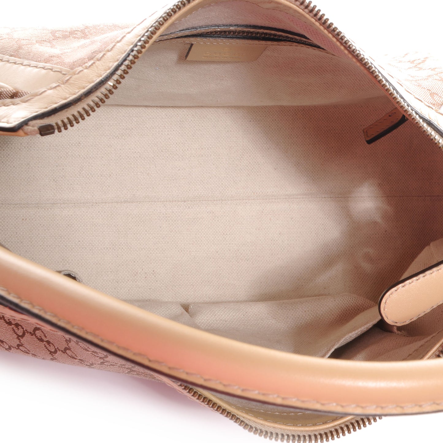 Monogram Lurex Small Scarlett Studded Interlocking G Hobo Bronze