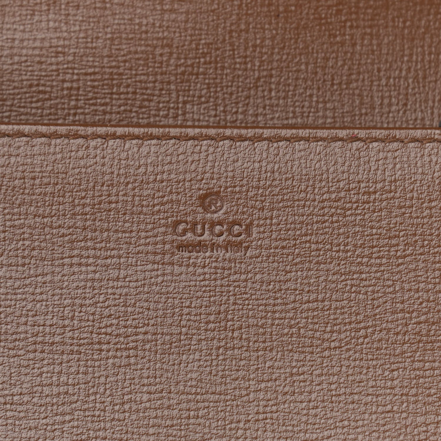 Gucci GG Supreme Monogram Azalea Calfskin Horsebit 1955 Wallet On Chain Beige Ebony Brown Sugar 6 of 13
