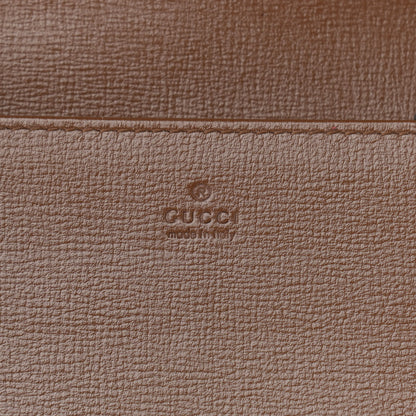 Gucci GG Supreme Monogram Azalea Calfskin Horsebit 1955 Wallet On Chain Beige Ebony Brown Sugar 6 of 13