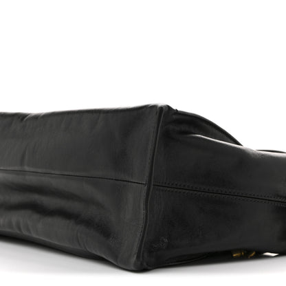 Chloe Natural Shiny Calfskin Large Paraty 24 Bag Black 10 of 13