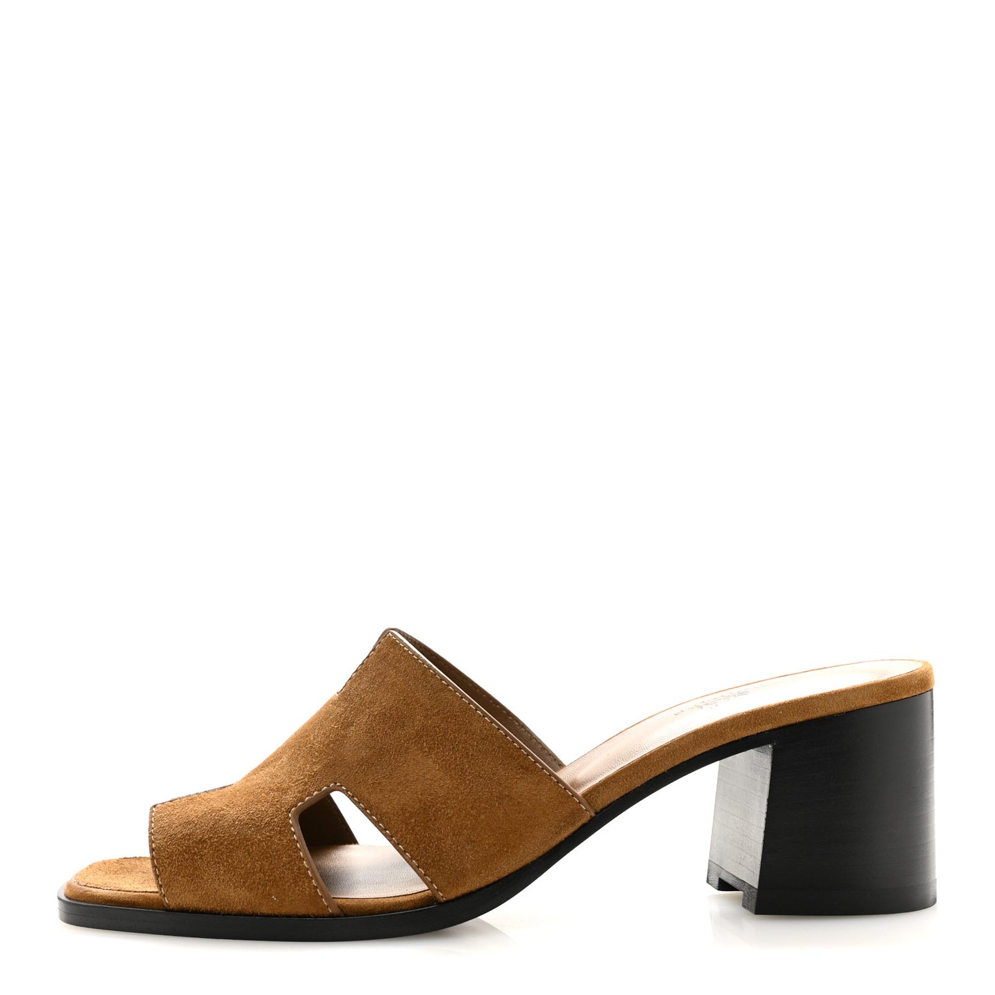 Suede Goatskin Helia 60 Sandals 41 Brun Fume