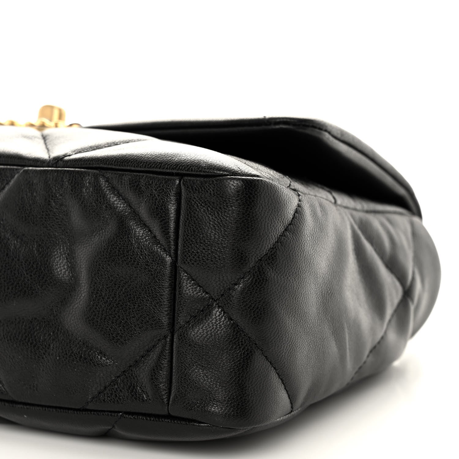 Chanel Goatskin Quilted Medium Chanel 19 Flap Black 10 of 11