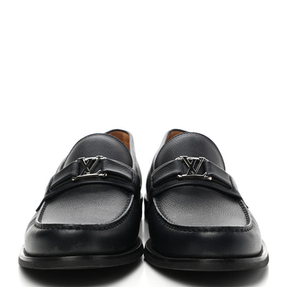 Louis Vuitton Calfskin Mens Loafers 8 Black 2 of 8