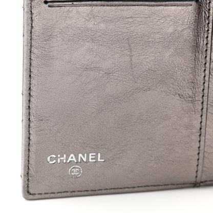 Chanel Metallic Aged Calfskin Quilted Reissue Flap Wallet Silver 6 of 9
