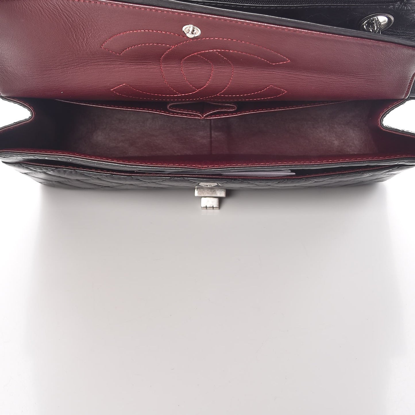 Aged Calfskin Quilted 2.55 Reissue 226 Flap Black