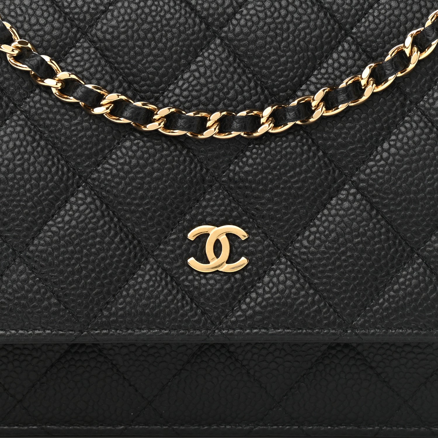 Chanel Caviar Quilted Wallet On Chain WOC Black 8 of 11