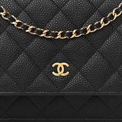 Chanel Caviar Quilted Wallet On Chain WOC Black 8 of 11