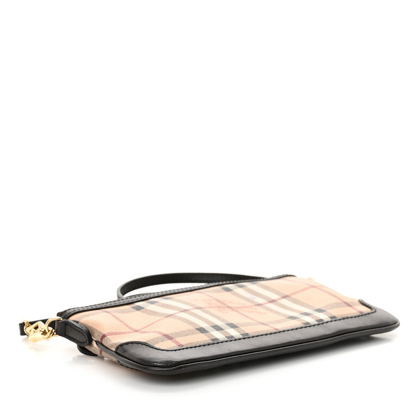 Haymarket Check Small Peyton Crossbody Clutch Bag Chocolate