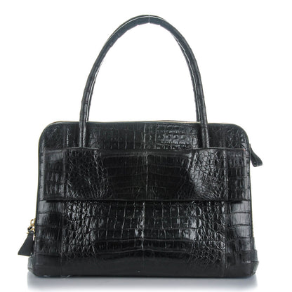 Nancy Gonzalez Crocodile Top Handle Bag Black 1 of 9