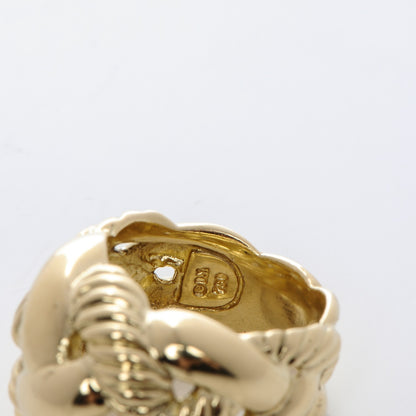 David Yurman 18K Yellow Gold Wide Woven Cable Ring 51.5 6 4 of 4