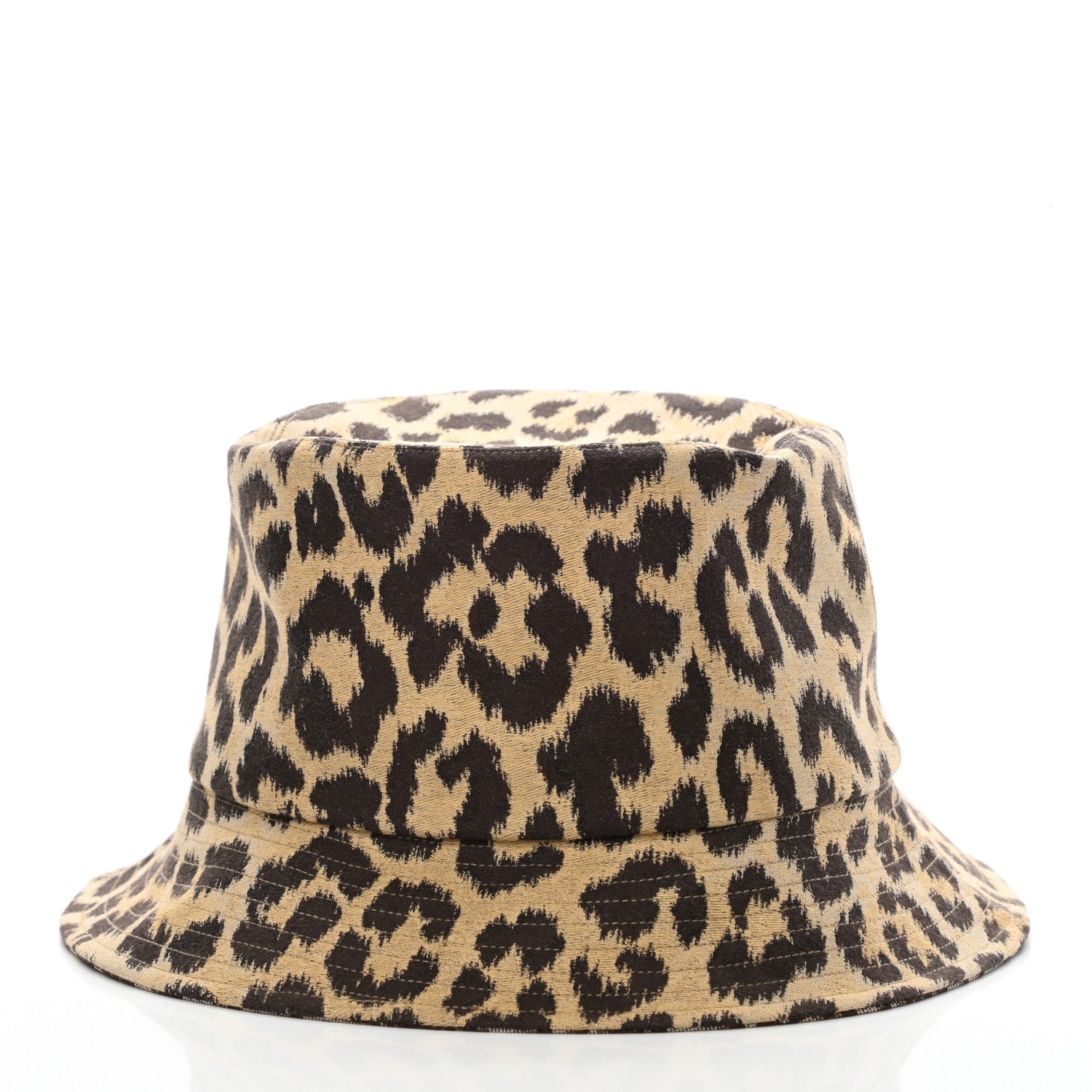 Christian Dior Oblique Leopard Reversible Mizza Bucket Hat 58 Beige 5 of 9