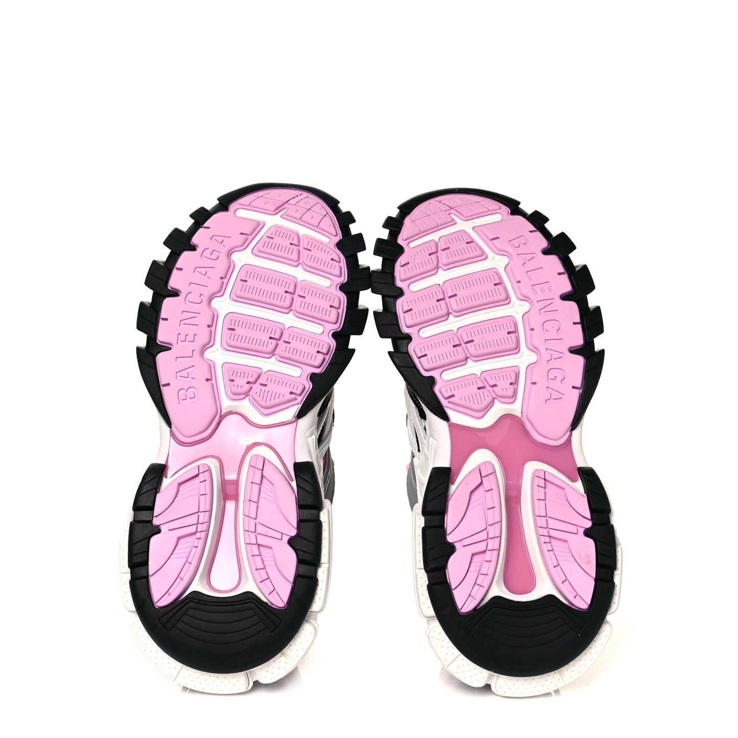 Rubber Mesh Tri-Color Womens Track.2 Open Sneakers 39 Pink Grey White
