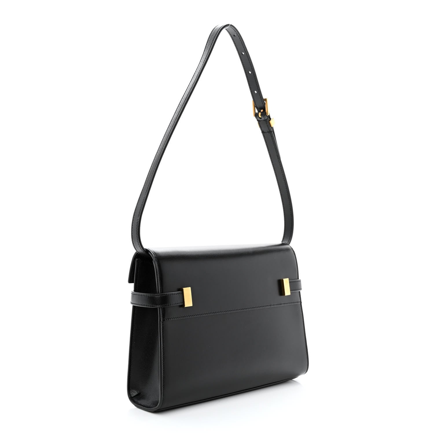 Saint Laurent Smooth Calfskin Small Manhattan Shoulder Bag Black 3 of 10