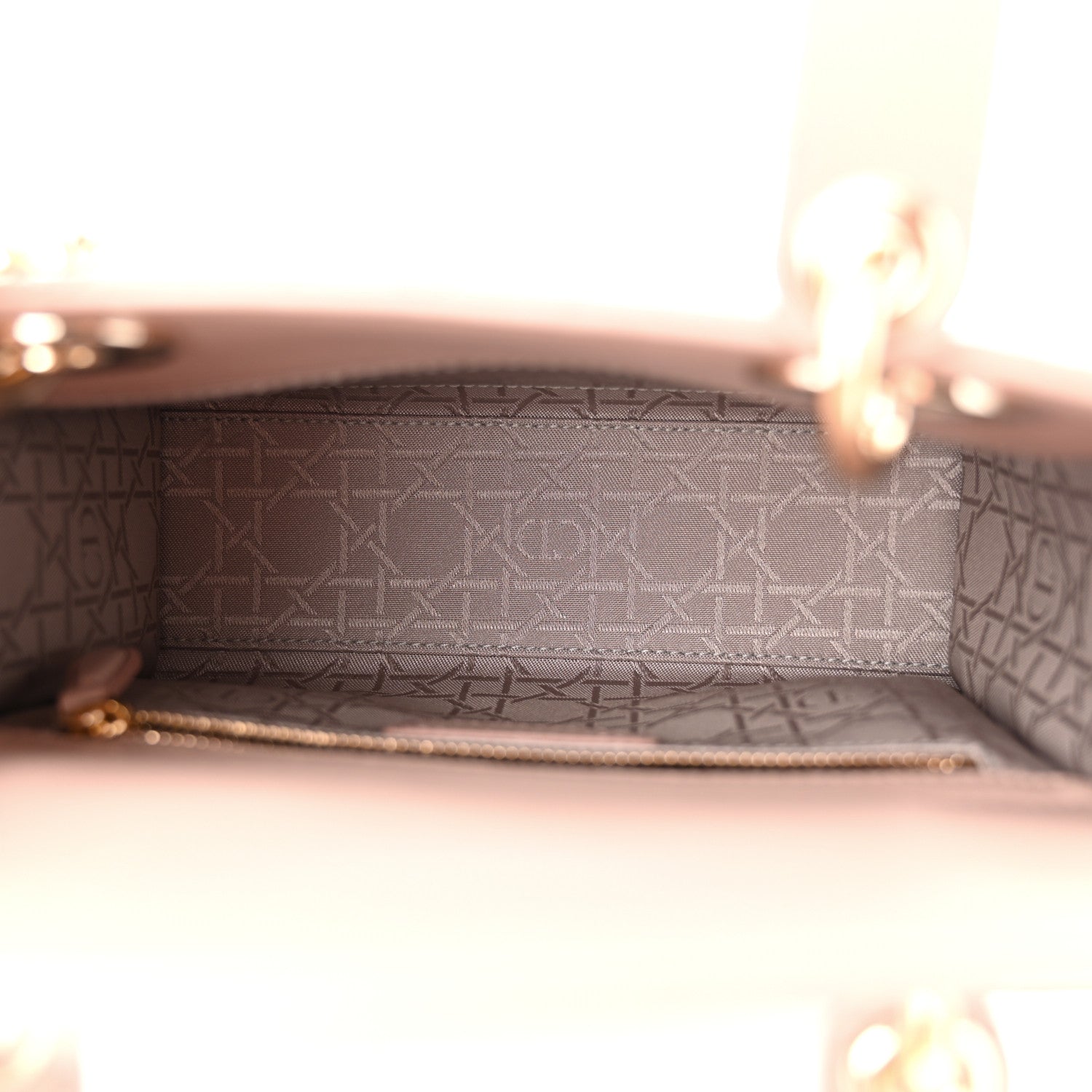 Christian Dior Lambskin Cannage Small Lucky Badges My Lady Dior Taupe 5 of 11