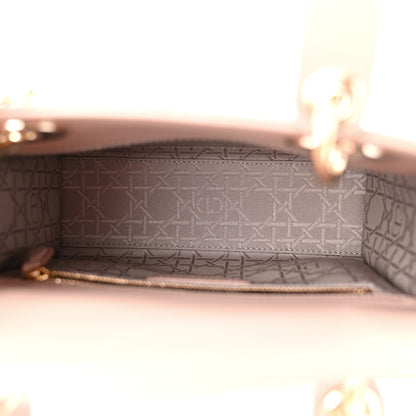 Christian Dior Lambskin Cannage Small Lucky Badges My Lady Dior Taupe 5 of 11