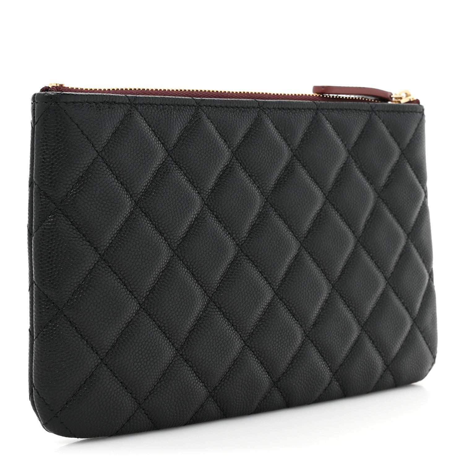 Chanel Caviar Quilted Cosmetic Case Black 3 of 10