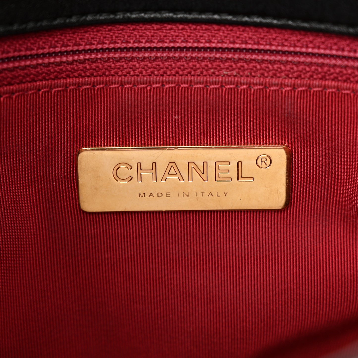 Lambskin Quilted Medium Chanel 19 Flap Black