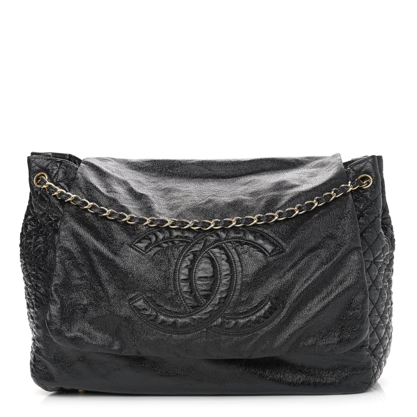 Vinyl XXL Rock and Chain Flap Black