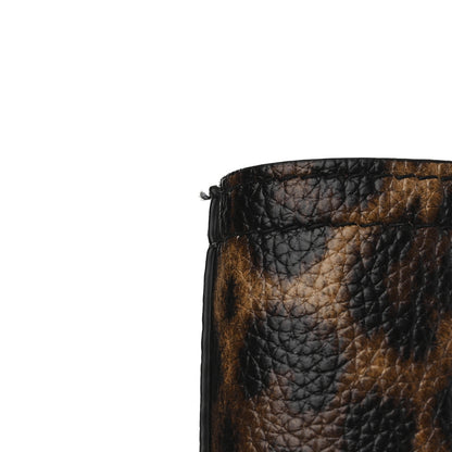 Christian Louboutin Calfskin Empire Leopard Print Spiked Large Cabarock Shopper Tote Brown 10 of 10
