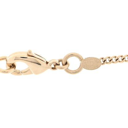 Chanel Crystal CC Long Pendant Necklace Gold Pink 3 of 3
