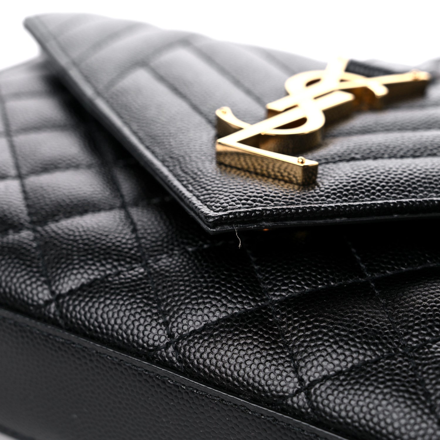 Saint Laurent Grain De Poudre Textured Mixed Matelasse Triquilt Small Monogram Satchel Black 10 of 10