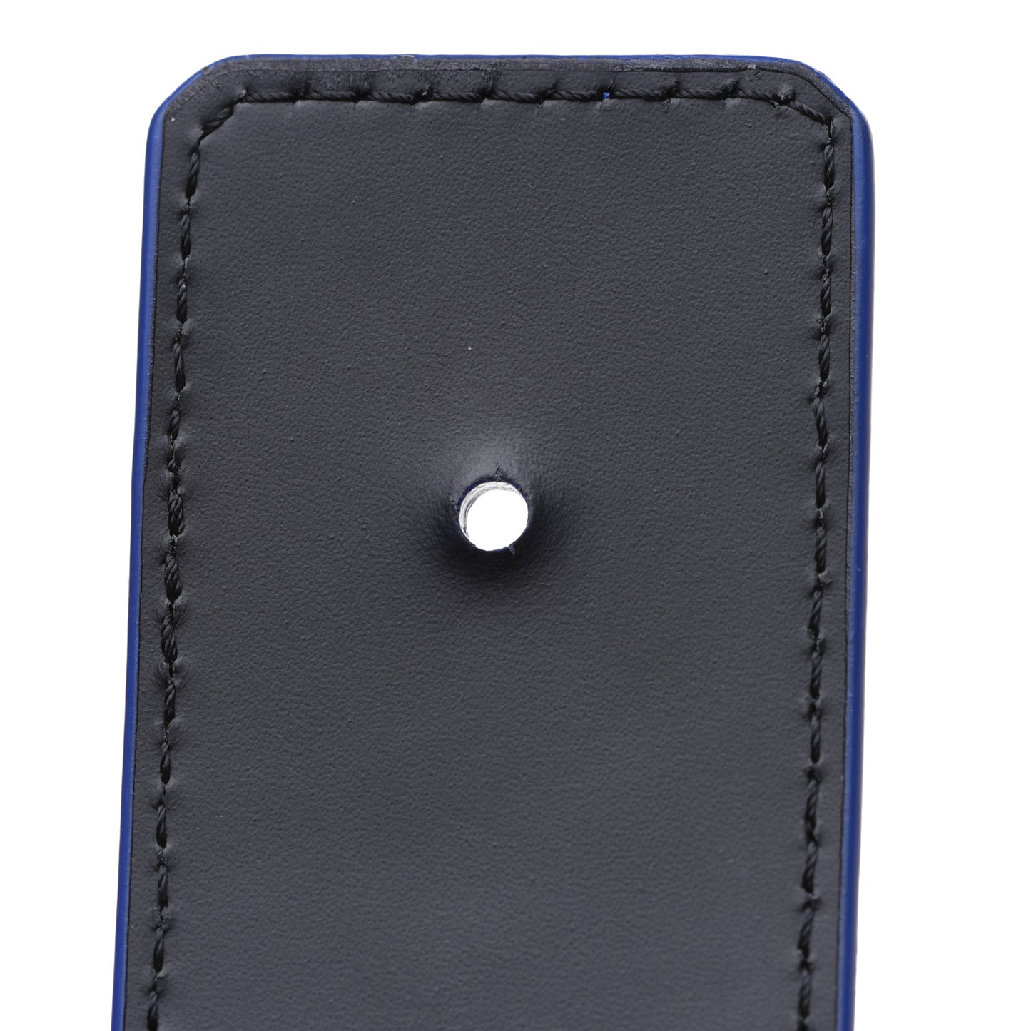 Taurillon Illusion 40mm LV Initiales Reversible Belt 95 38 Bleu Vert
