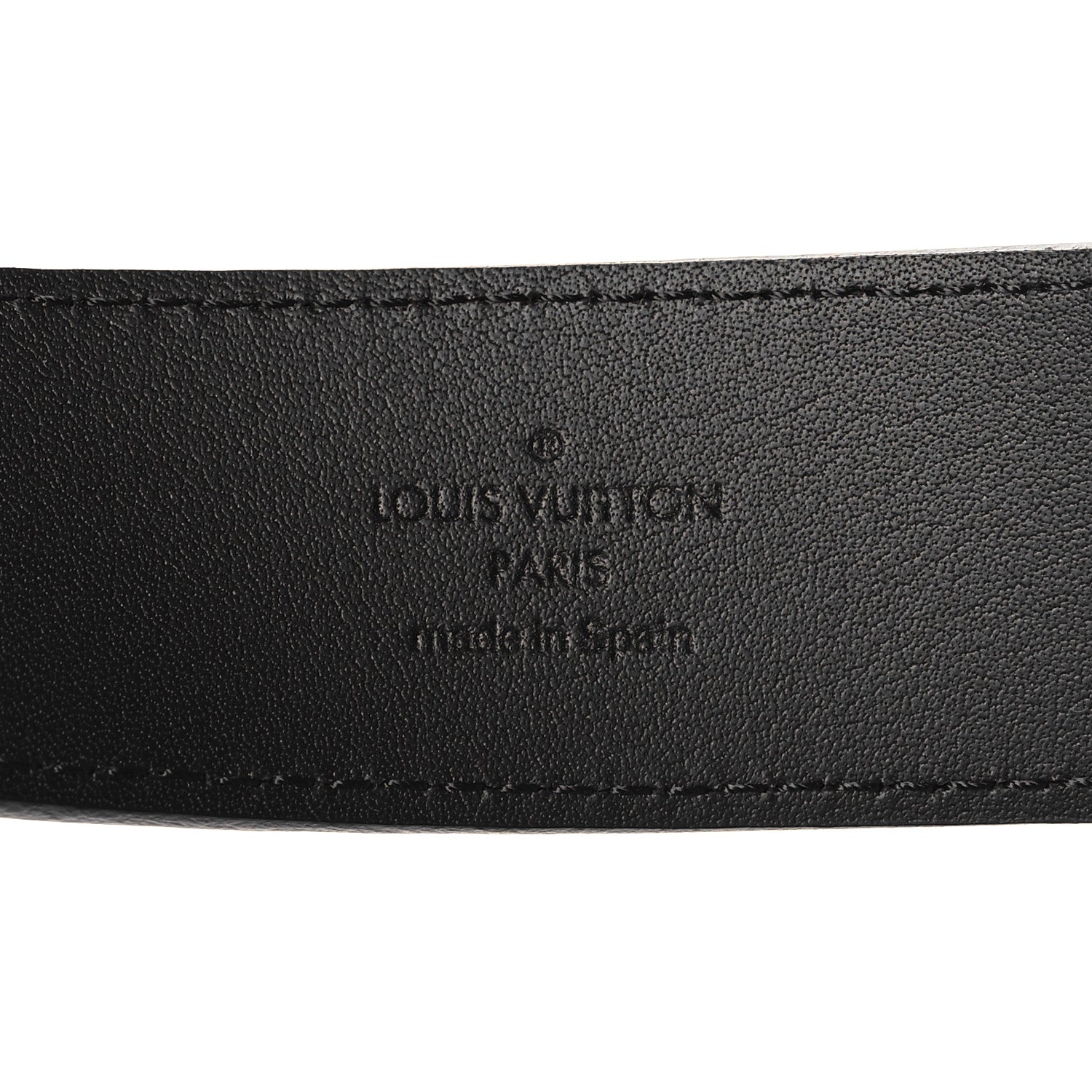 Louis Vuitton Calfskin Pont Neuf Belt 95 38 Black 5 of 6