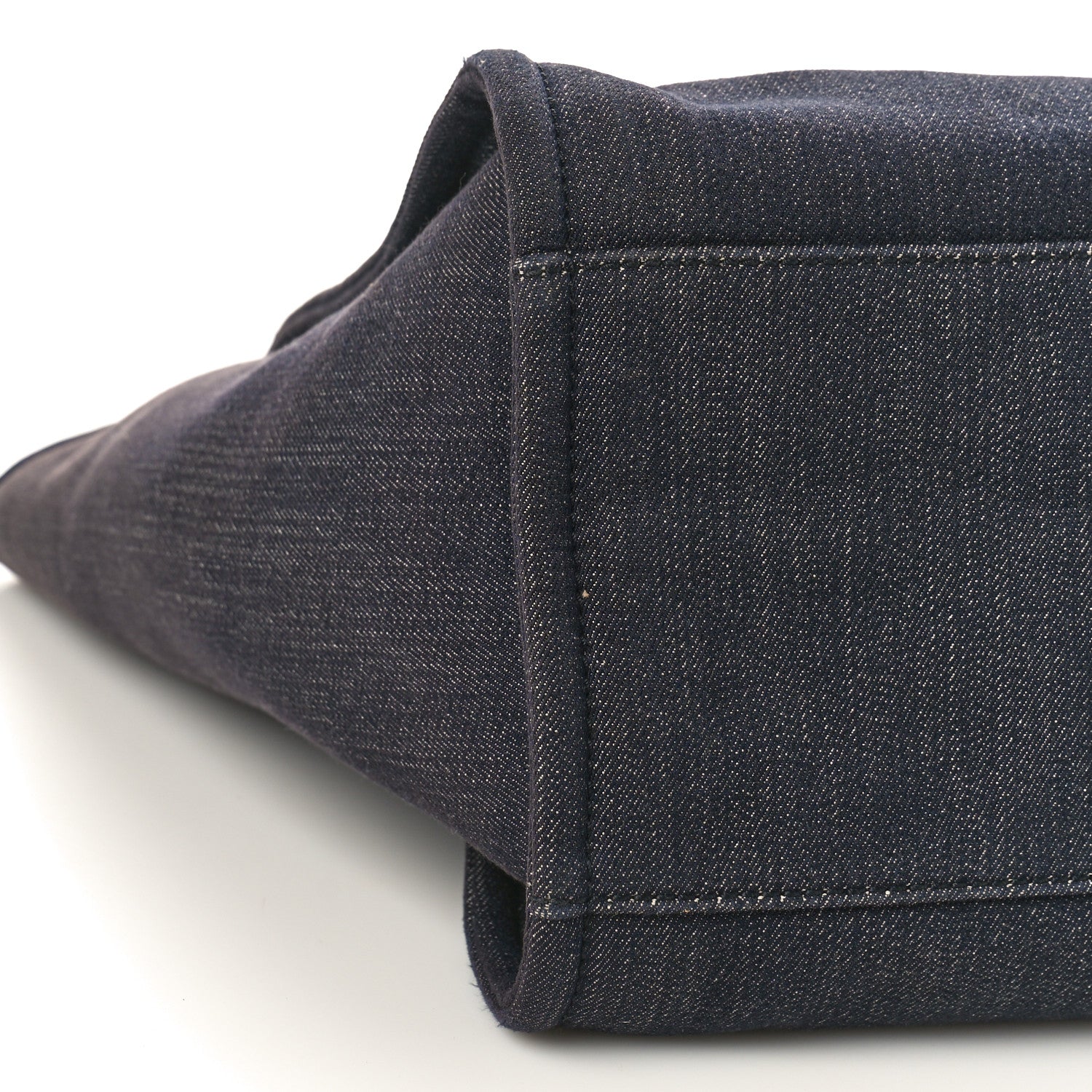 Chanel Denim Medium Deauville Tote Dark Blue 8 of 12