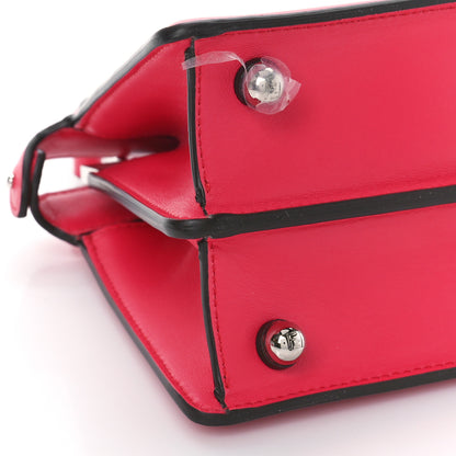 Fendi Shiny Nappa Petite Peekaboo I SEE U Satchel Lampone 9 of 10