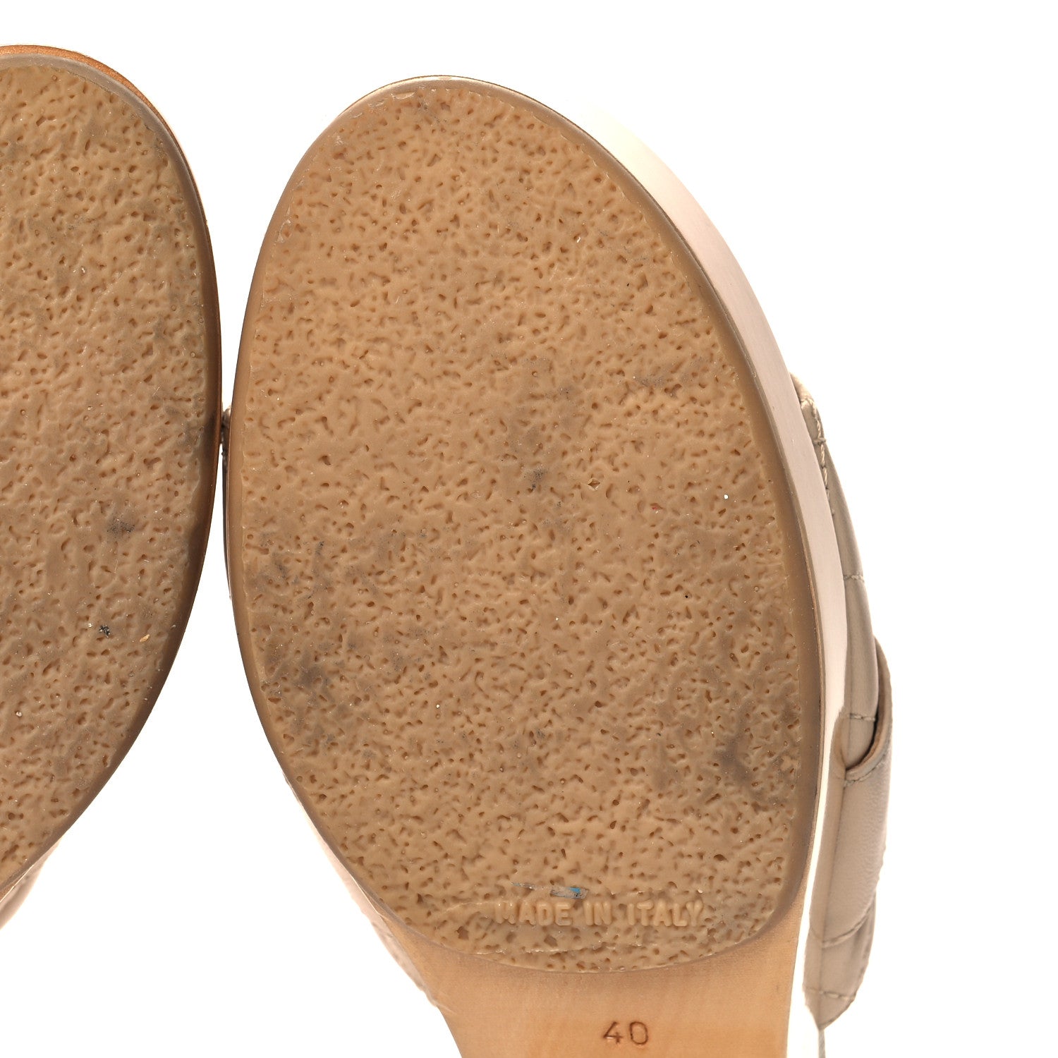 Chanel Lambskin Quilted Turn Lock CC Platform Mule 40 Beige 8 of 12