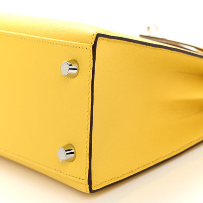 Hermes Epsom Kelly Sellier 25 Jaune De Naples 10 of 11