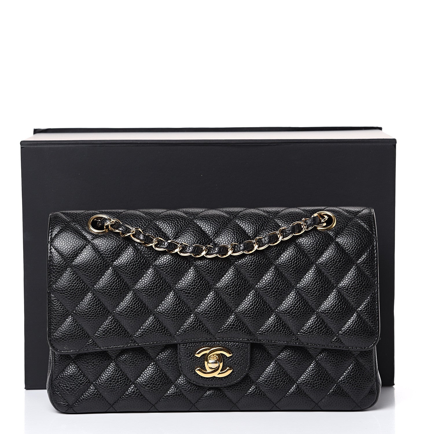 Chanel Caviar Quilted Medium Double Flap Black 16 of 16