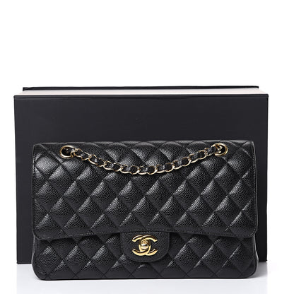 Chanel Caviar Quilted Medium Double Flap Black 16 of 16