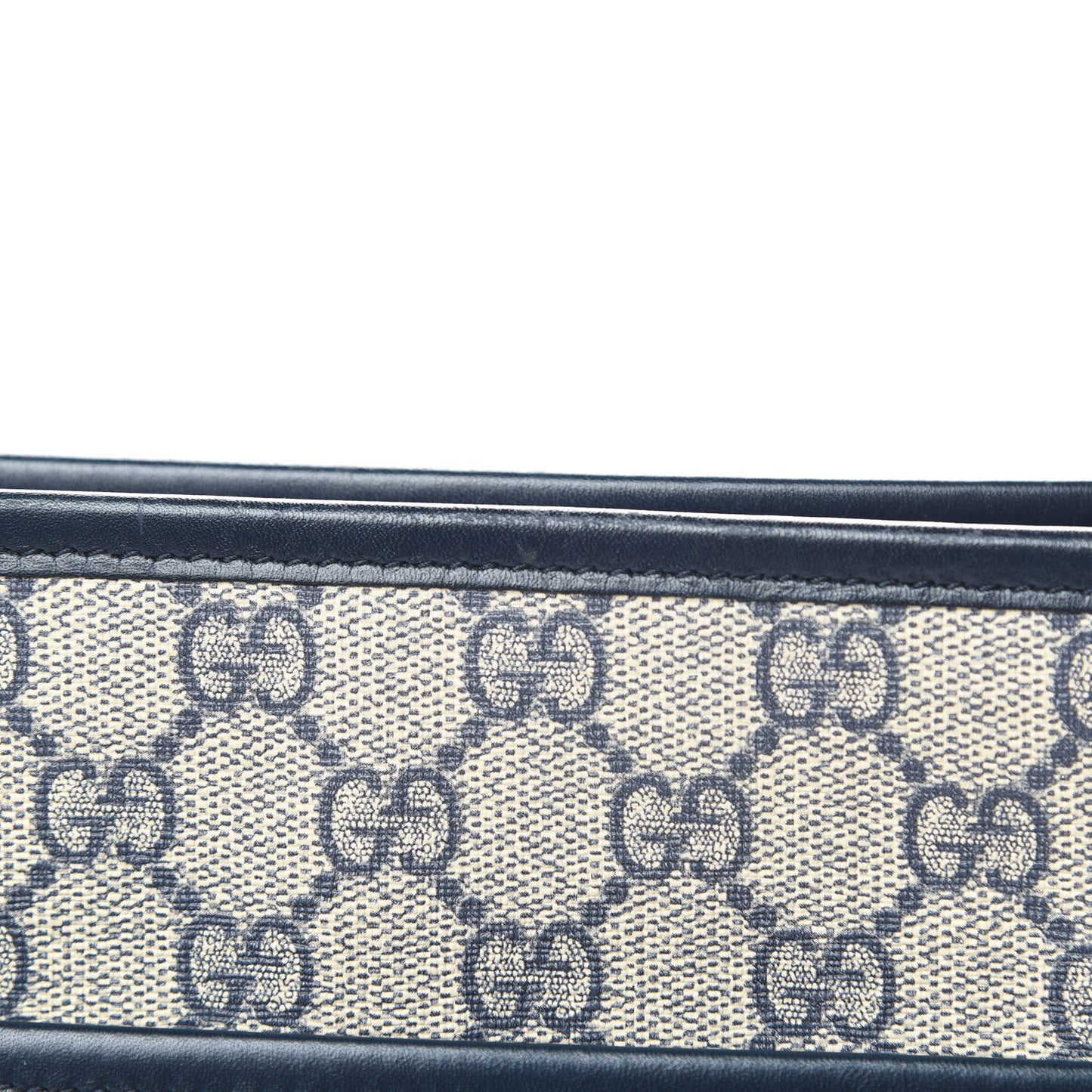 GG Plus Monogram Medium Flat Messenger Bag Navy