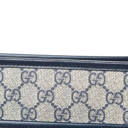 Gucci GG Plus Monogram Medium Flat Messenger Bag Navy 13 of 13