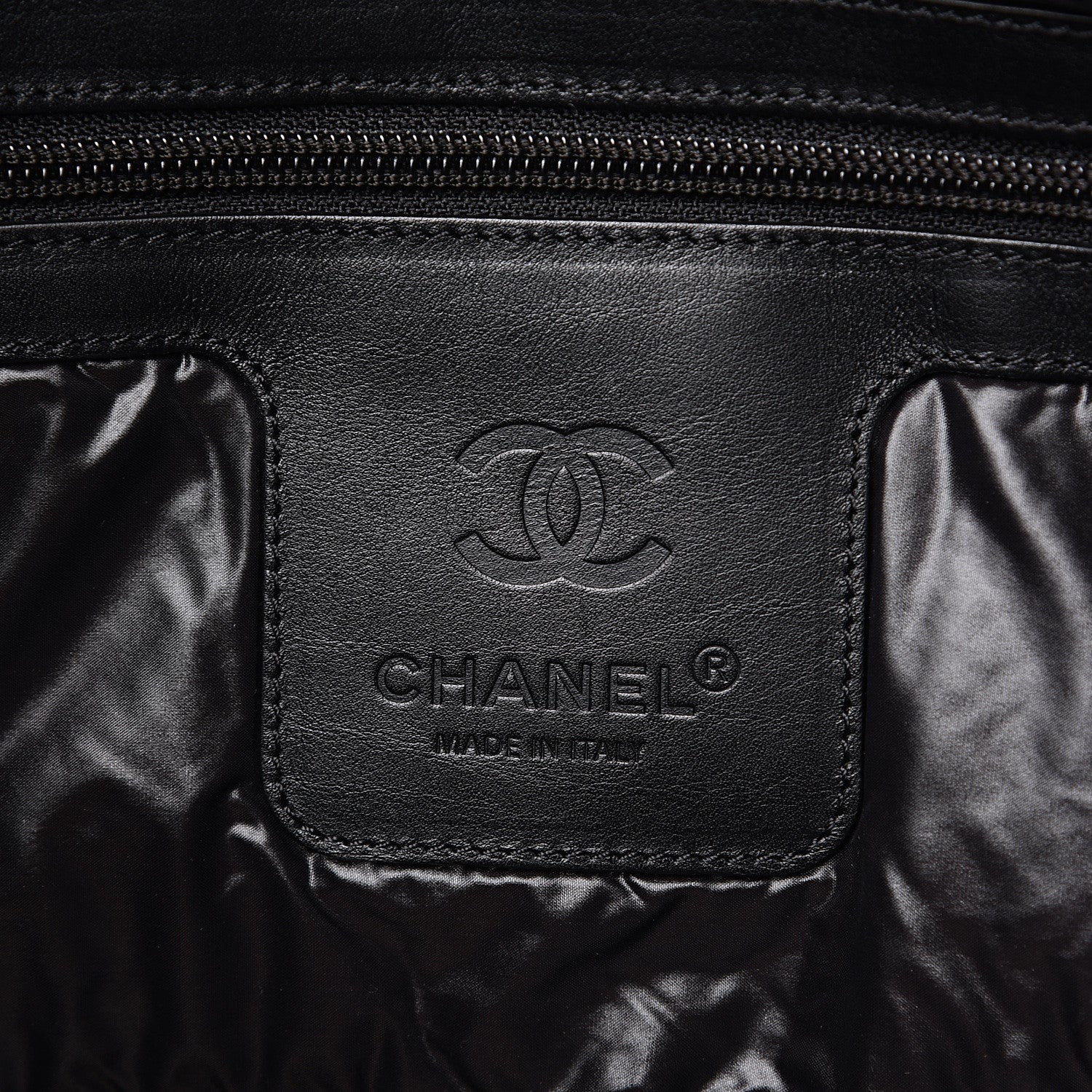 Chanel Nylon Quilted Large Coco Cocoon Tote Blue 5 of 9