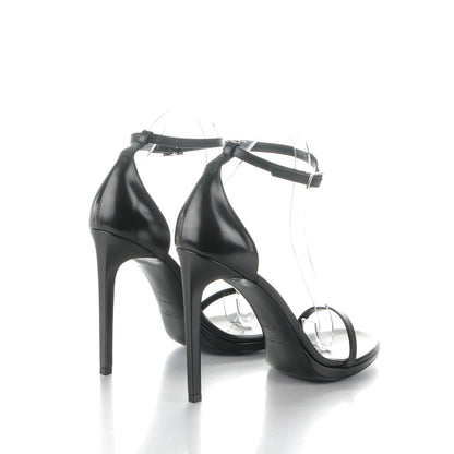 Saint Laurent Calfskin Jane 105 Ankle Strap Sandals 38.5 Black 4 of 7