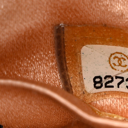 Chanel Lambskin Satin Reversible Mini Sac Cordon Black Peach 7 of 9
