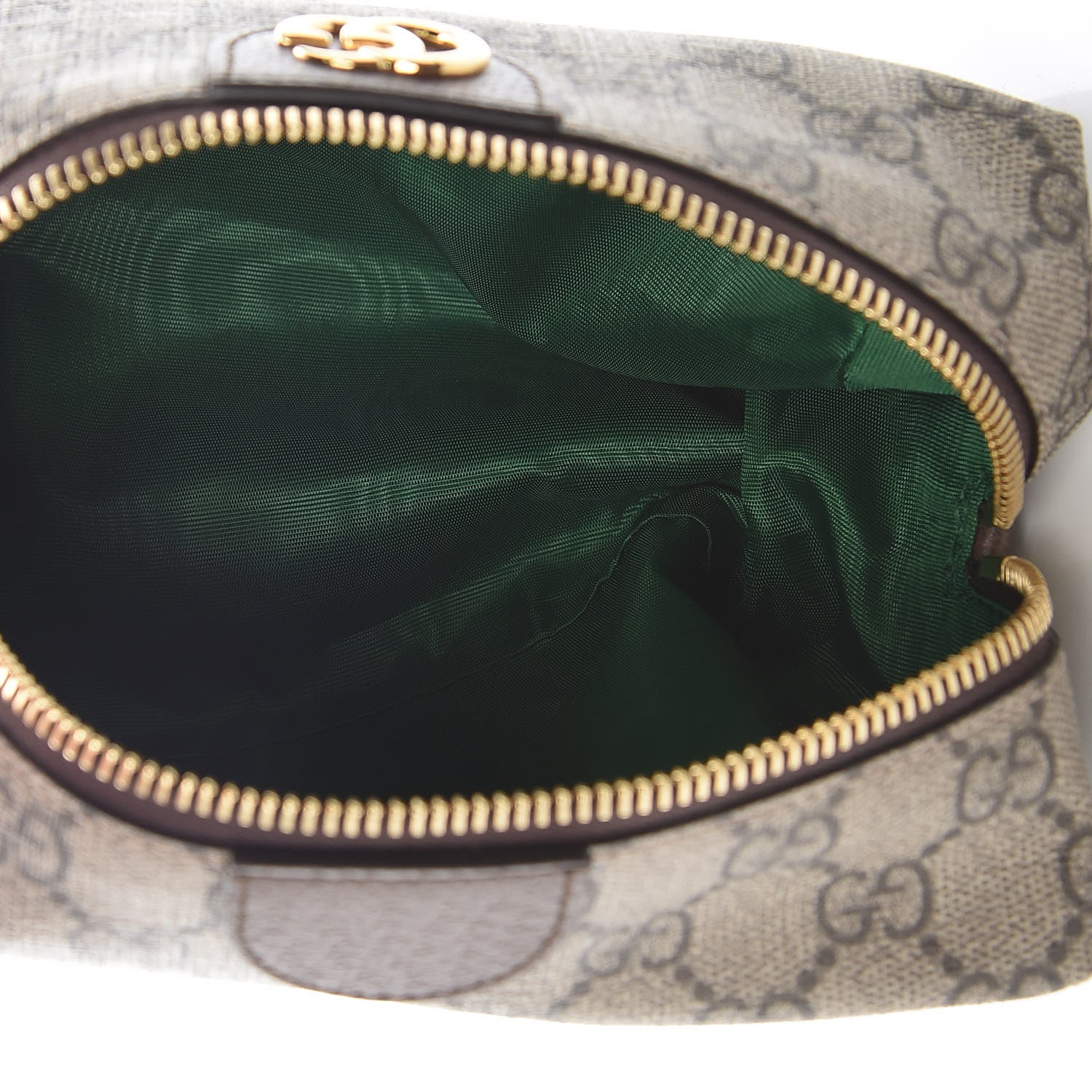 Gucci Soft GG Supreme Monogram Calfskin Medium Ophidia Cosmetic Case Beige Ebony New Acero 5 of 9