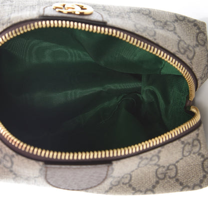 Gucci Soft GG Supreme Monogram Calfskin Medium Ophidia Cosmetic Case Beige Ebony New Acero 5 of 9