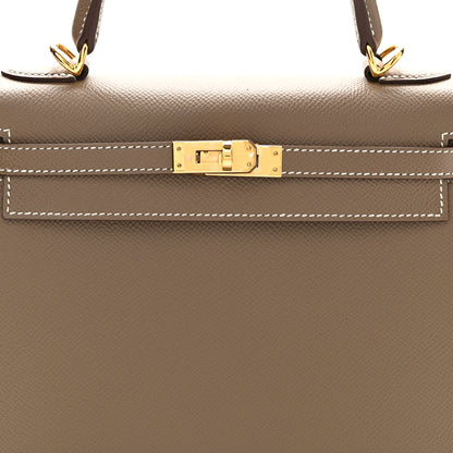 Hermes Epsom Kelly Sellier 25 Etoupe 8 of 10