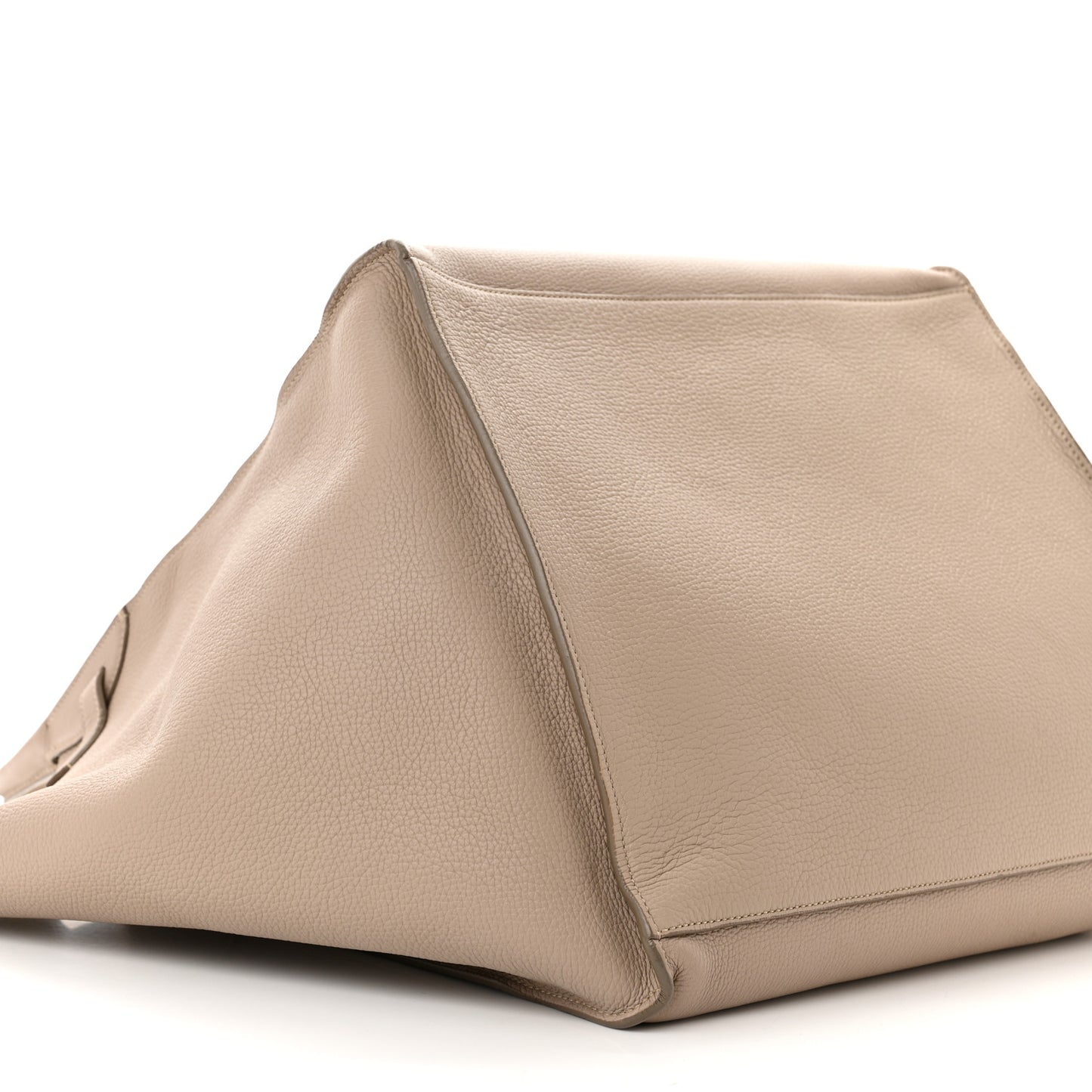 Supple Grained Calfskin Medium Big Bag Sand