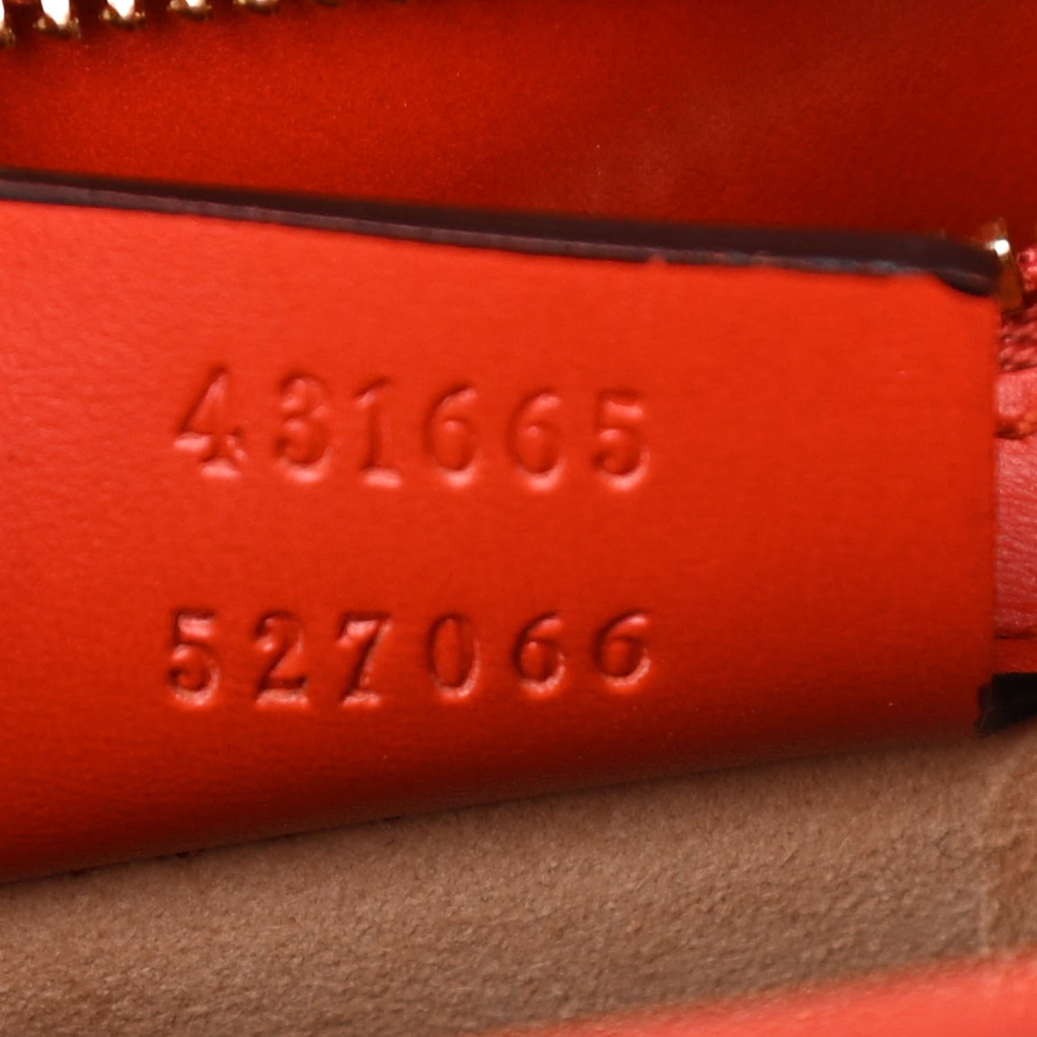 Gucci Guccissima Signature Medium Sylvie Top Handle Bag Orange 9 of 11