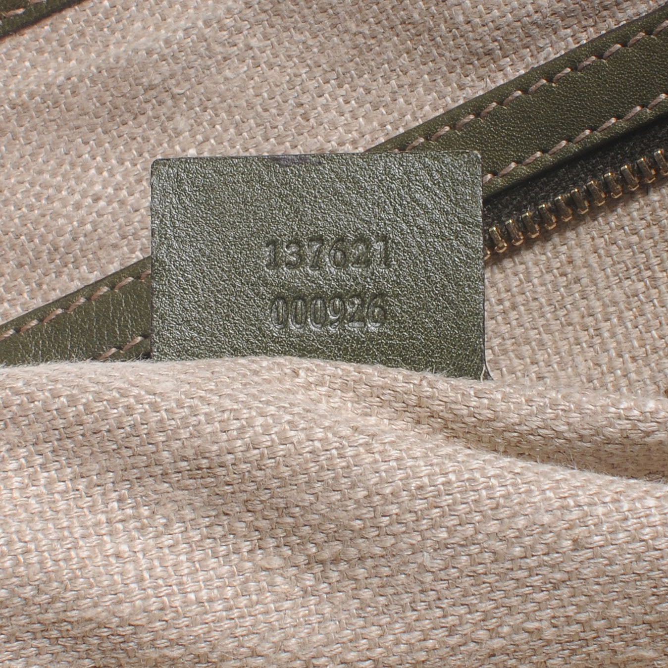 Gucci Ostrich Medium Pelham Tote Green 8 of 8