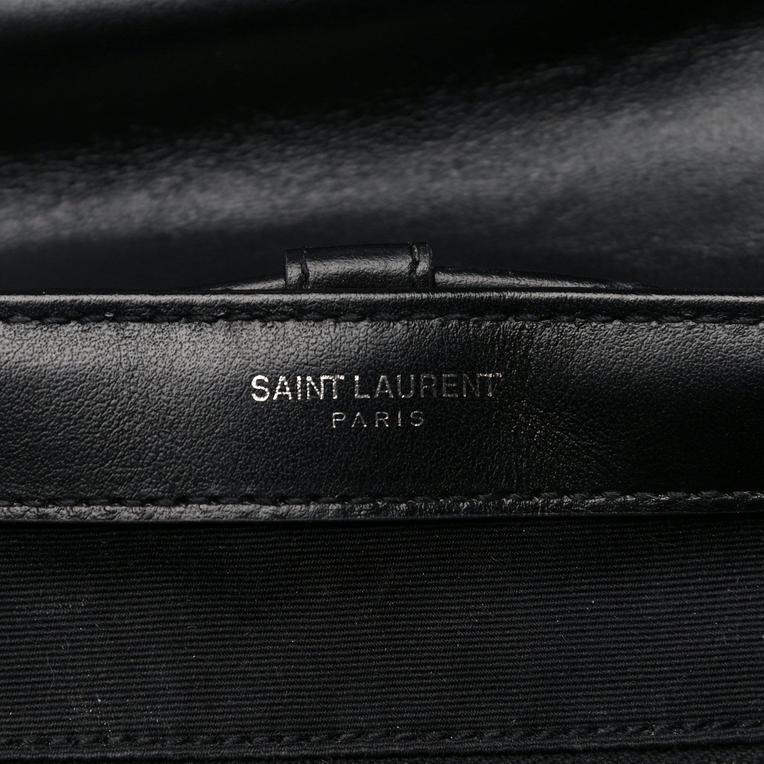 Saint Laurent Calfskin Y Quilted Monogram Small Loulou Backpack Black 7 of 13