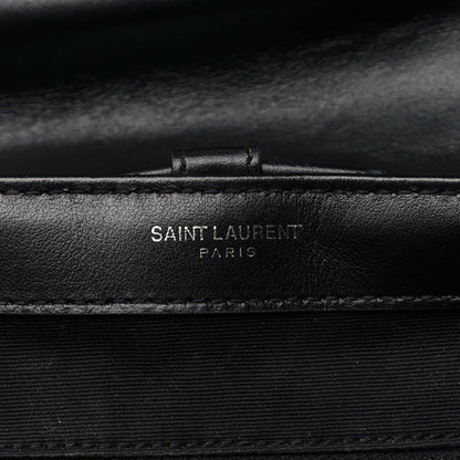 Saint Laurent Calfskin Y Quilted Monogram Small Loulou Backpack Black 7 of 13