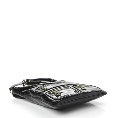 Gucci Patent Britt Messenger Bag Black 5 of 11
