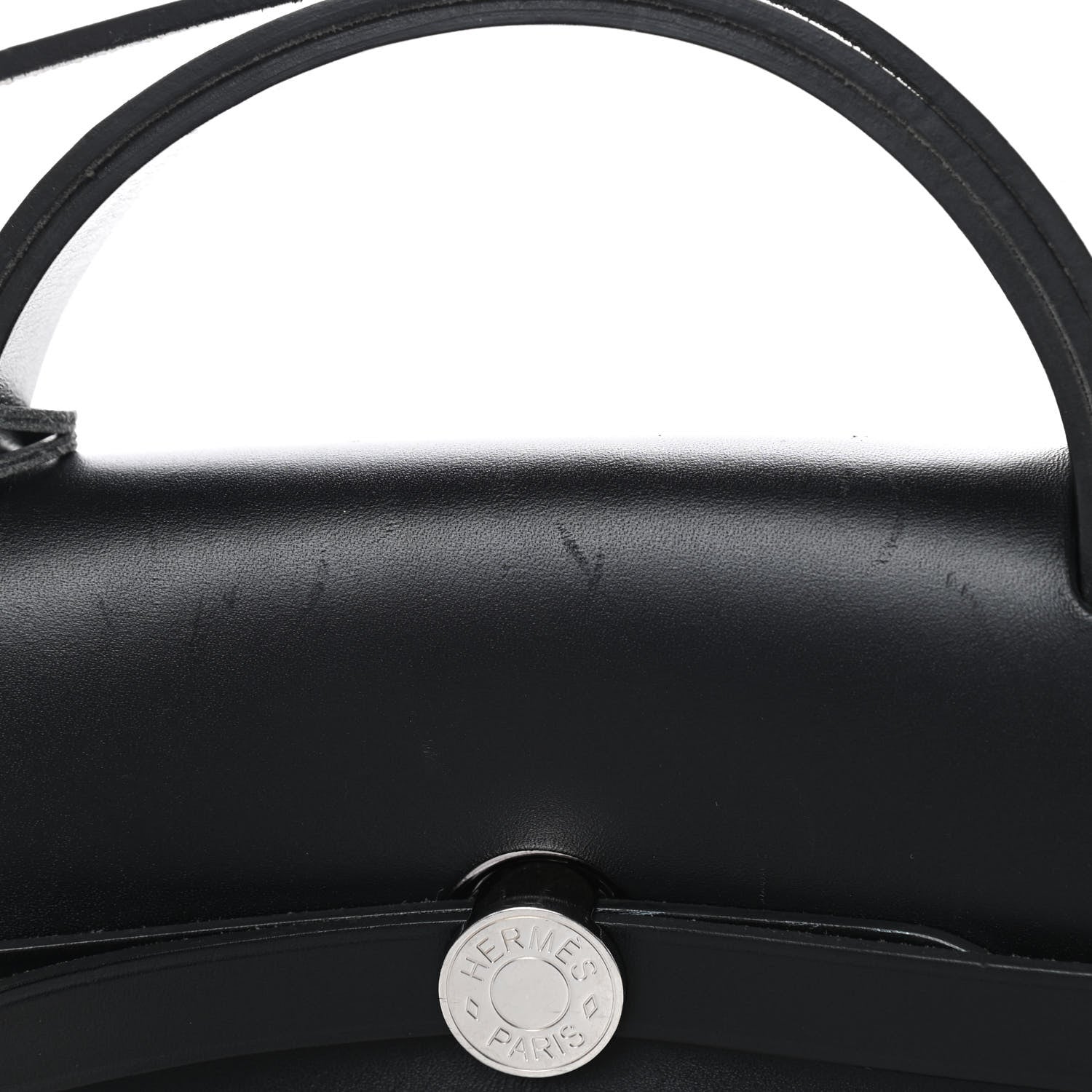 Hermes Vache Hunter Toile H Vibration Herbag Zip 39 MM Ecru Black White 11 of 13